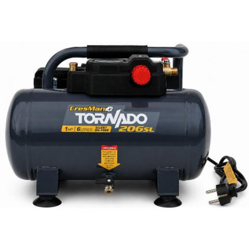ΑΕΡΟΣΥΜΠ 1HP/6LT CRESMAN TORNADO 206SL ΑΘΟΡΥΒΟ (1)