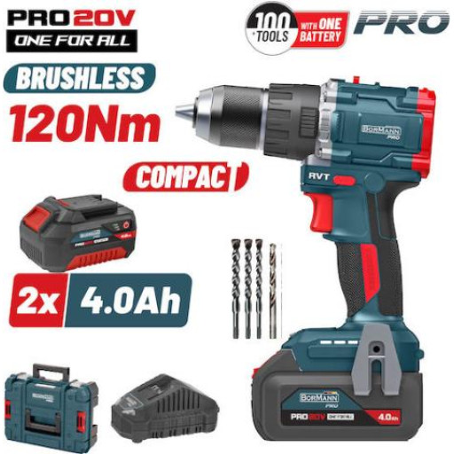 ΔΡΑΠΑΝΟΚΑΤΣ ΜΠΑΤ BORMANN 20V 120Nm ΣΕΤ 2x4Ah+ΦΟΡΤ BLESS (1)